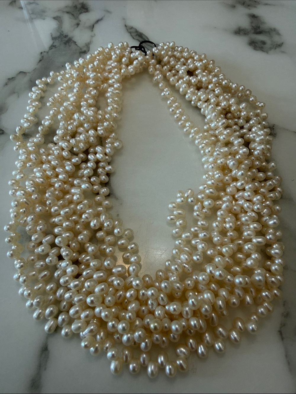 Multi-strand freshwater pearl necklace